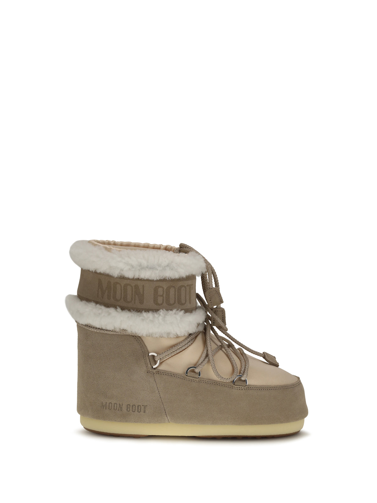 Moon Boot Icon Low Pearly Plus Booties - Pale Peach/Sand
