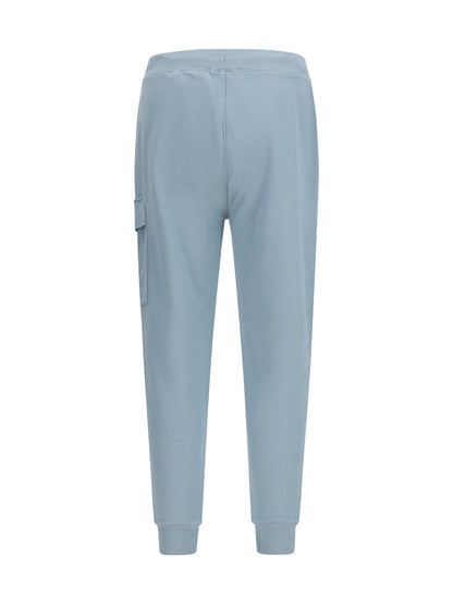 C.P. COMPANY Diagonal raised fleece cargo lens Sweatpants