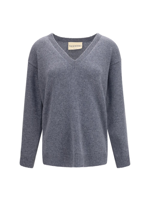 Valentino Cashmere Sweater - Grey Melange