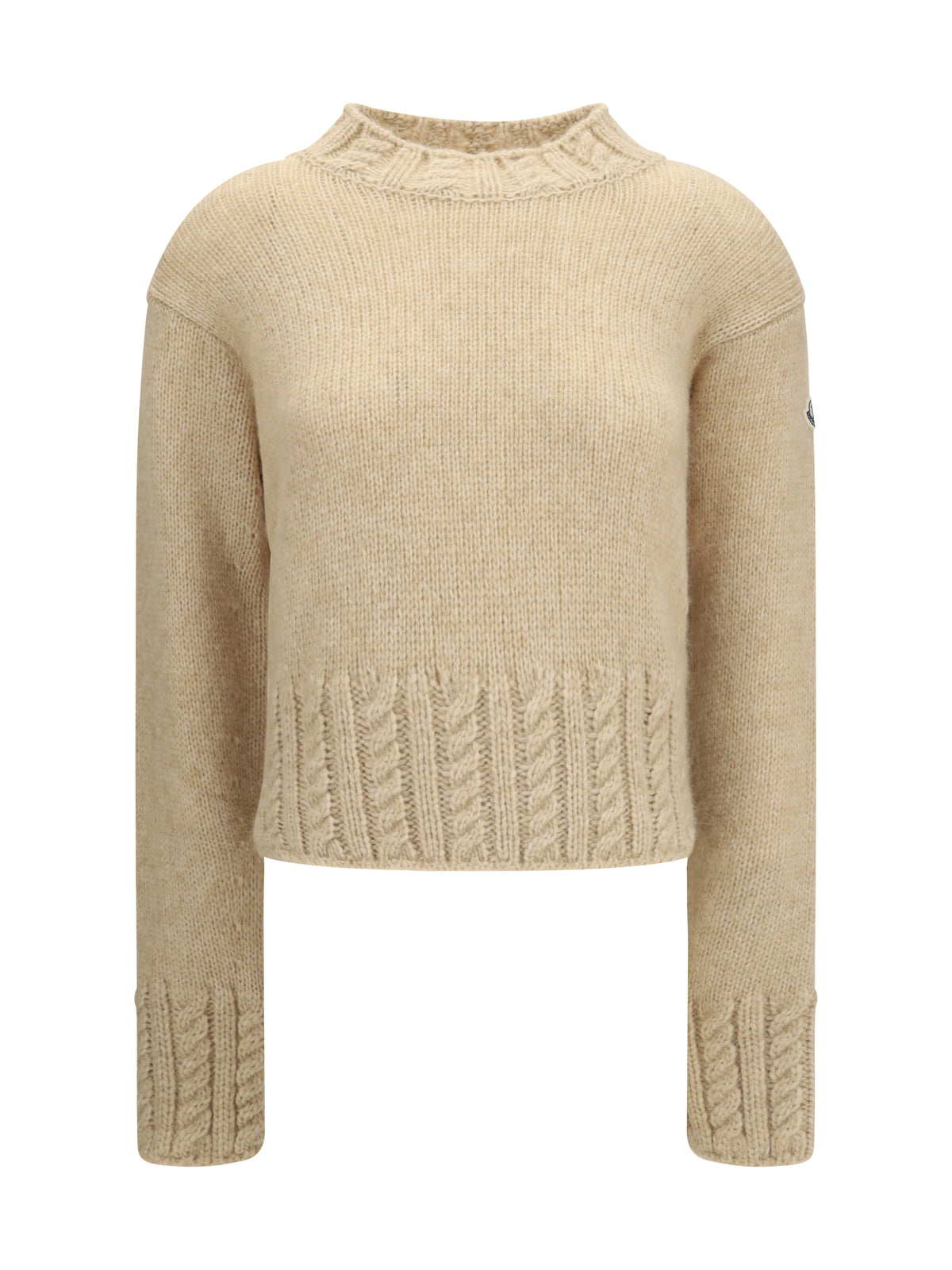 Moncler Alpaca-blend turtleneck Sweater - Light Beige