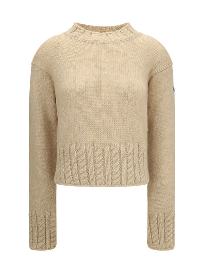 Moncler Alpaca-blend turtleneck Sweater - Light Beige