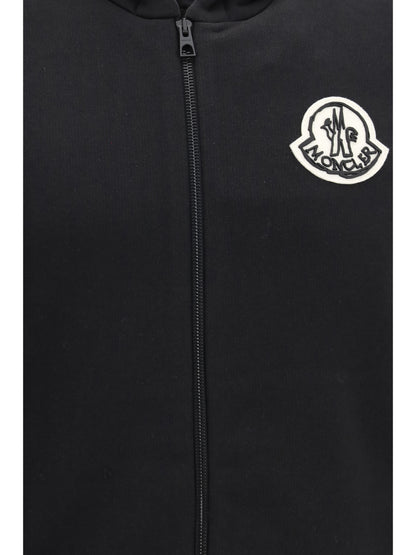 Moncler Hoodie with logo - Black