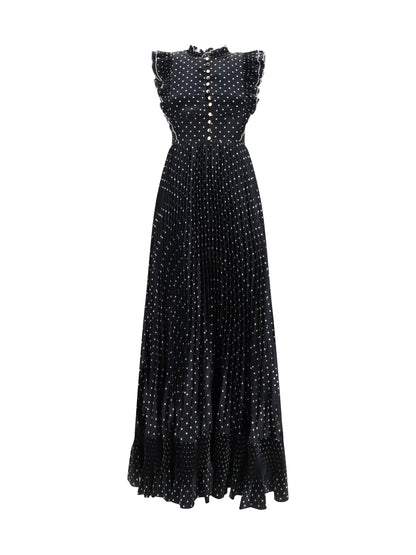 SELF-PORTRAIT Polka dot long Dress