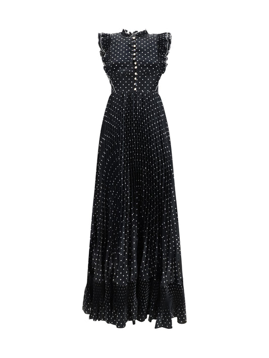 SELF-PORTRAIT Polka dot long Dress