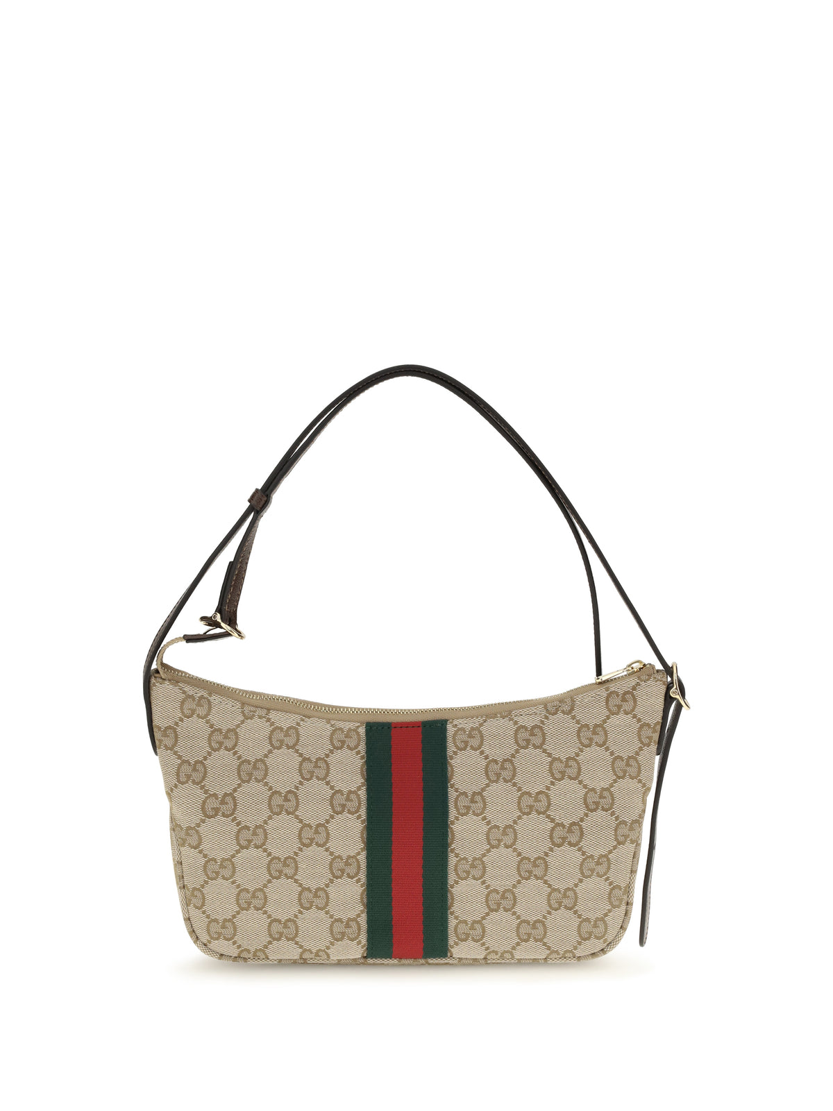 Gucci Small Lunetta Shoulder Bag - Vint.Sand/Dk.Bro/Vrv
