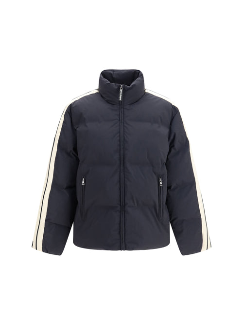 Palm Angels Padded Puffer Jacket with back logo - Black-Off White