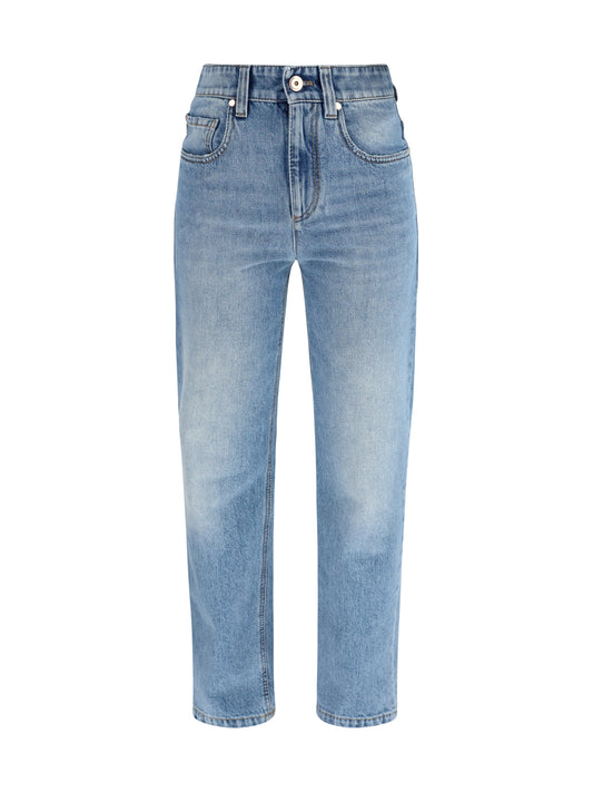 BRUNELLO CUCINELLI Retro denim Pants with monili