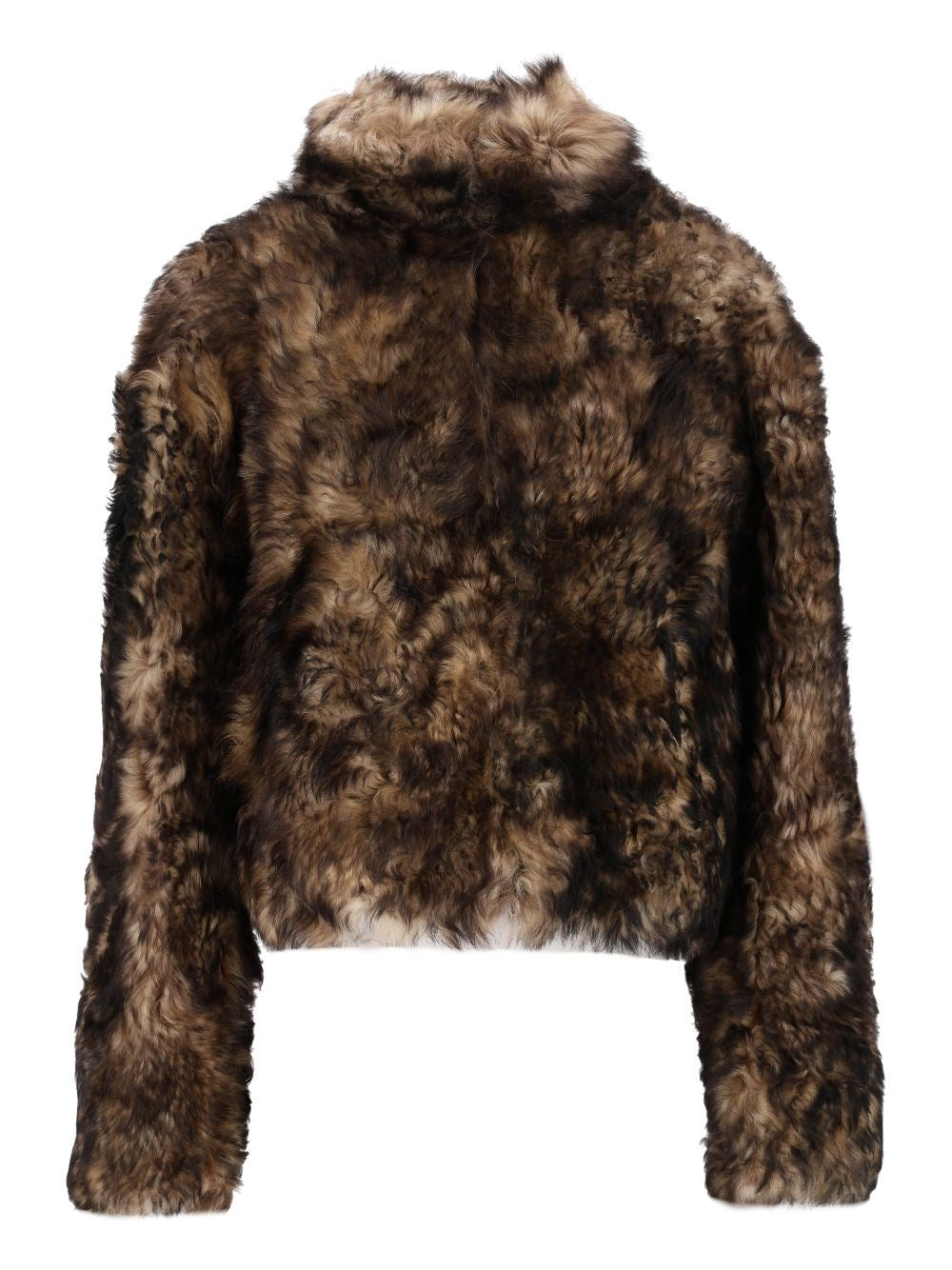 Durazzi Milano Short Shearling Jacket - Brown