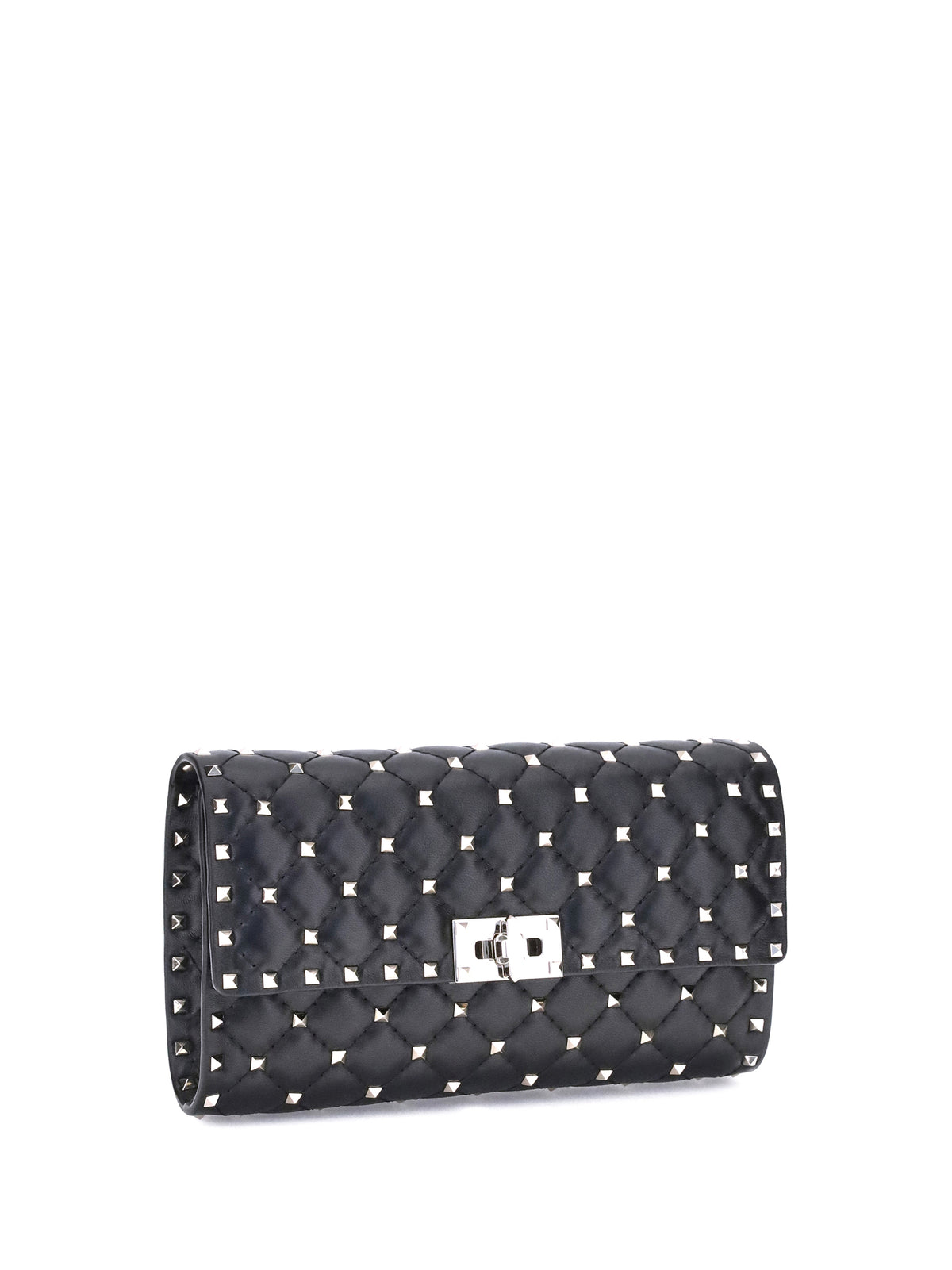 Valentino Garavani Rockstud Spike quilted Nappa Shoulder Bag - Black