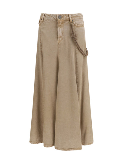 PINKO Hurghada midi denim Skirt