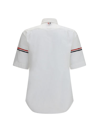 THOM BROWNE Short-sleeve Shirt with contrast stripes