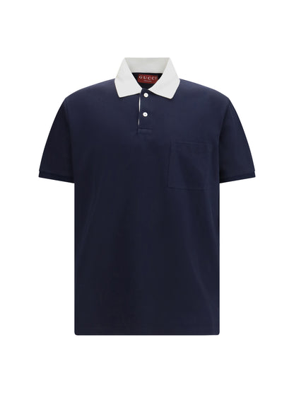 Gucci Piqué Polo - Night Sky