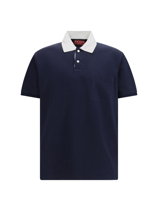 Gucci Piqué Polo - Night Sky