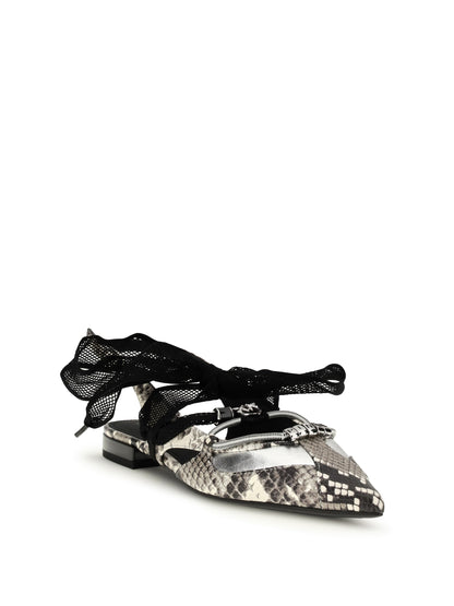 PINKO Python-print Gianira Ballerinas