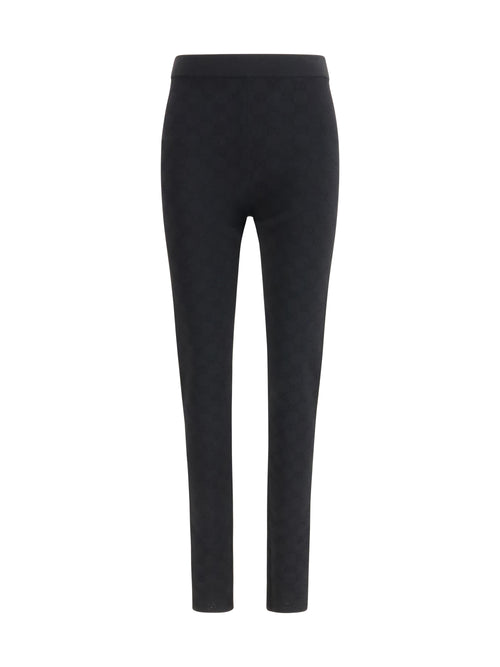 Gucci Elastic GG jacquard Leggings - Black