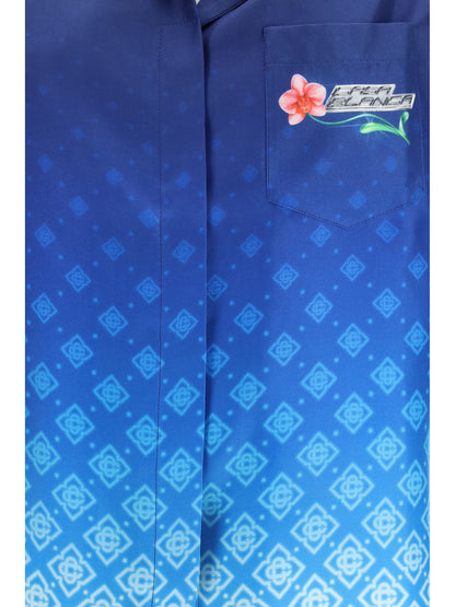 CASABLANCA Orchid Logo Shirt