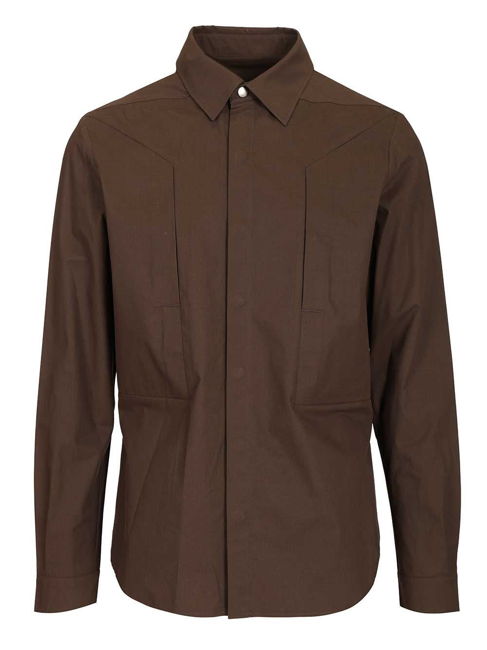Rick Owens Outershirt Fogpocket - Brown