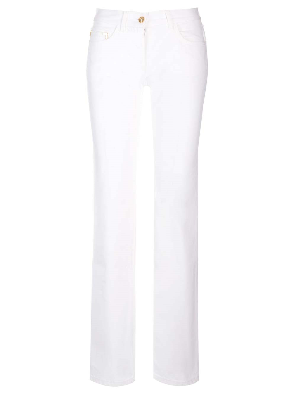 Palm Angels Straight Leg Jeans - White