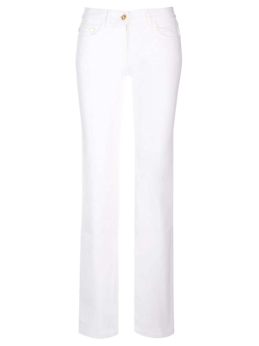 Palm Angels Straight Leg Jeans - White