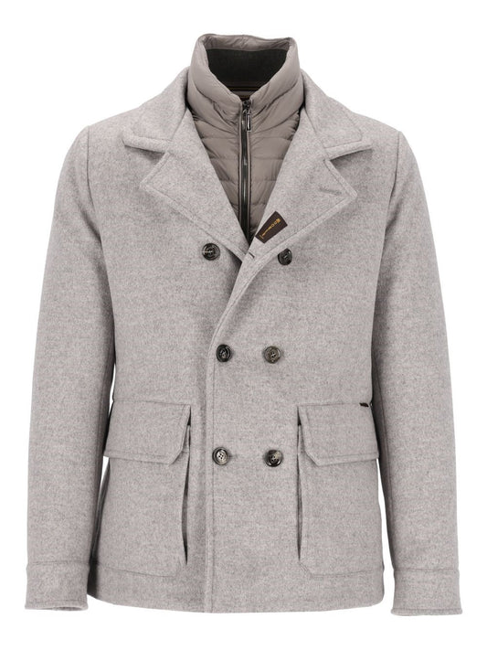 Moorer "Bas-Le" Padded Caban - Grey