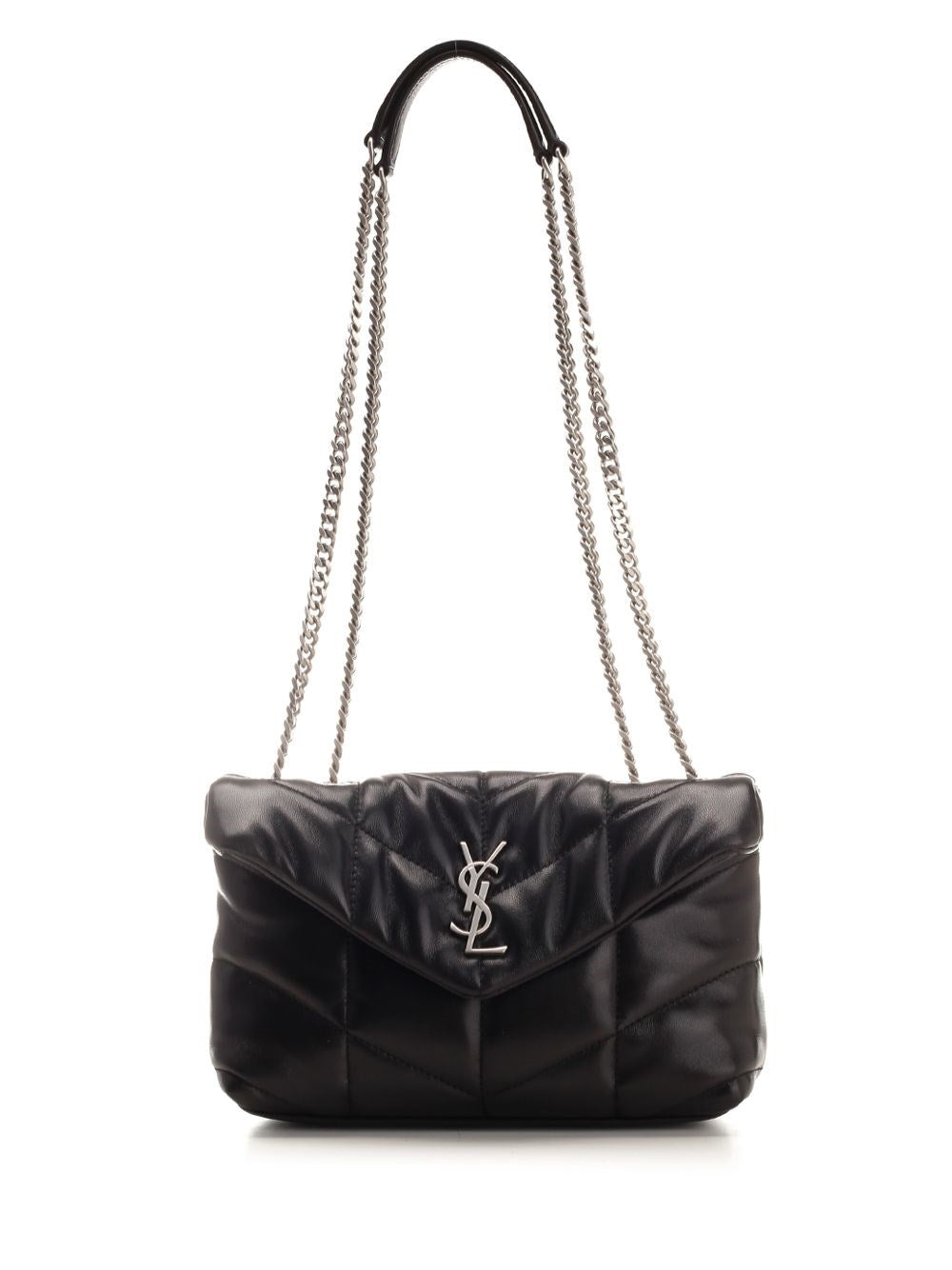 Saint Laurent "Lou Lou Puffer" Toy Shoulder Bag - Black