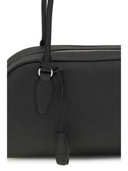 The Row Small E/W India Handbag - Black Ans