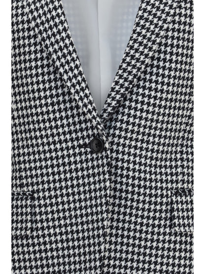 Tom Ford Houndstooth cashmere Jacket - Black&White