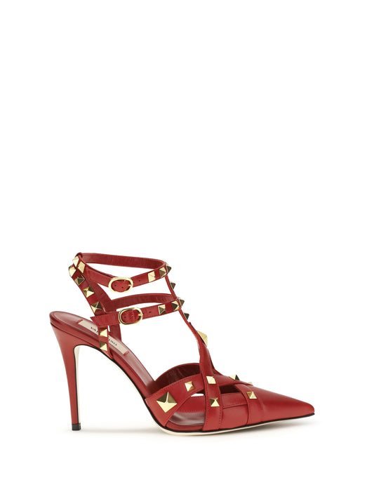 VALENTINO GARAVANI Studdy Décolleté in kidskin