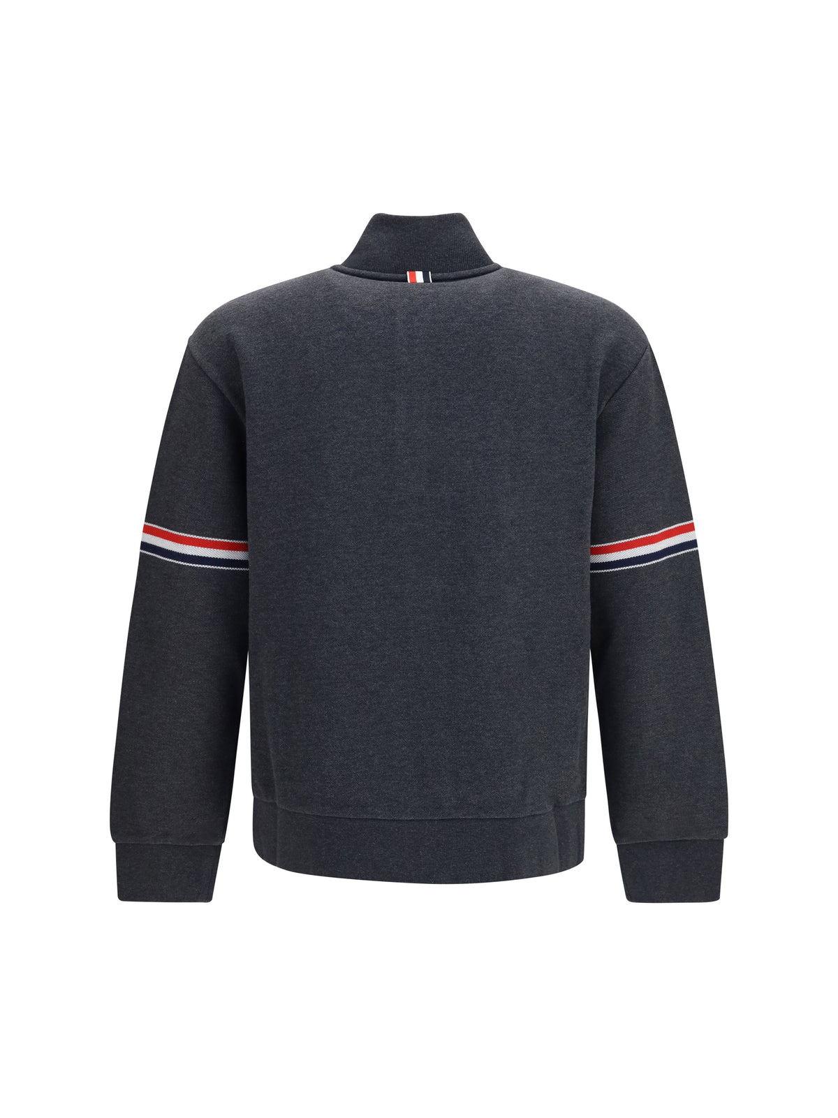 Thom Browne Loopback cotton piqué Sweater - Charcoal