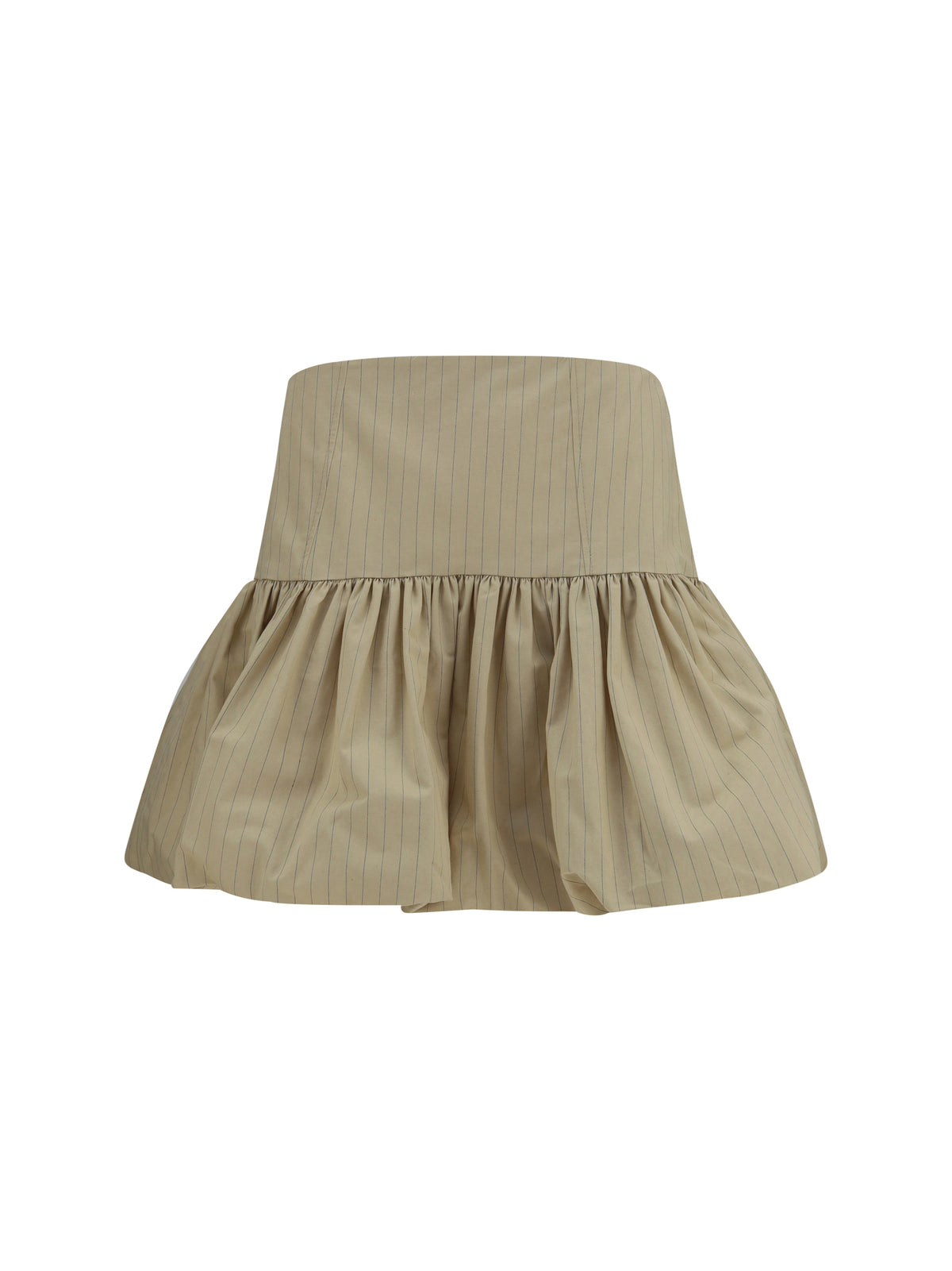 Ganni Ruffled mini Skirt - Summer Sand