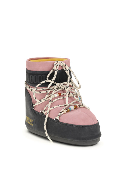 Moon Boot Moon Boot x Guest in Residence Icon Low Boots - Grey/Rose