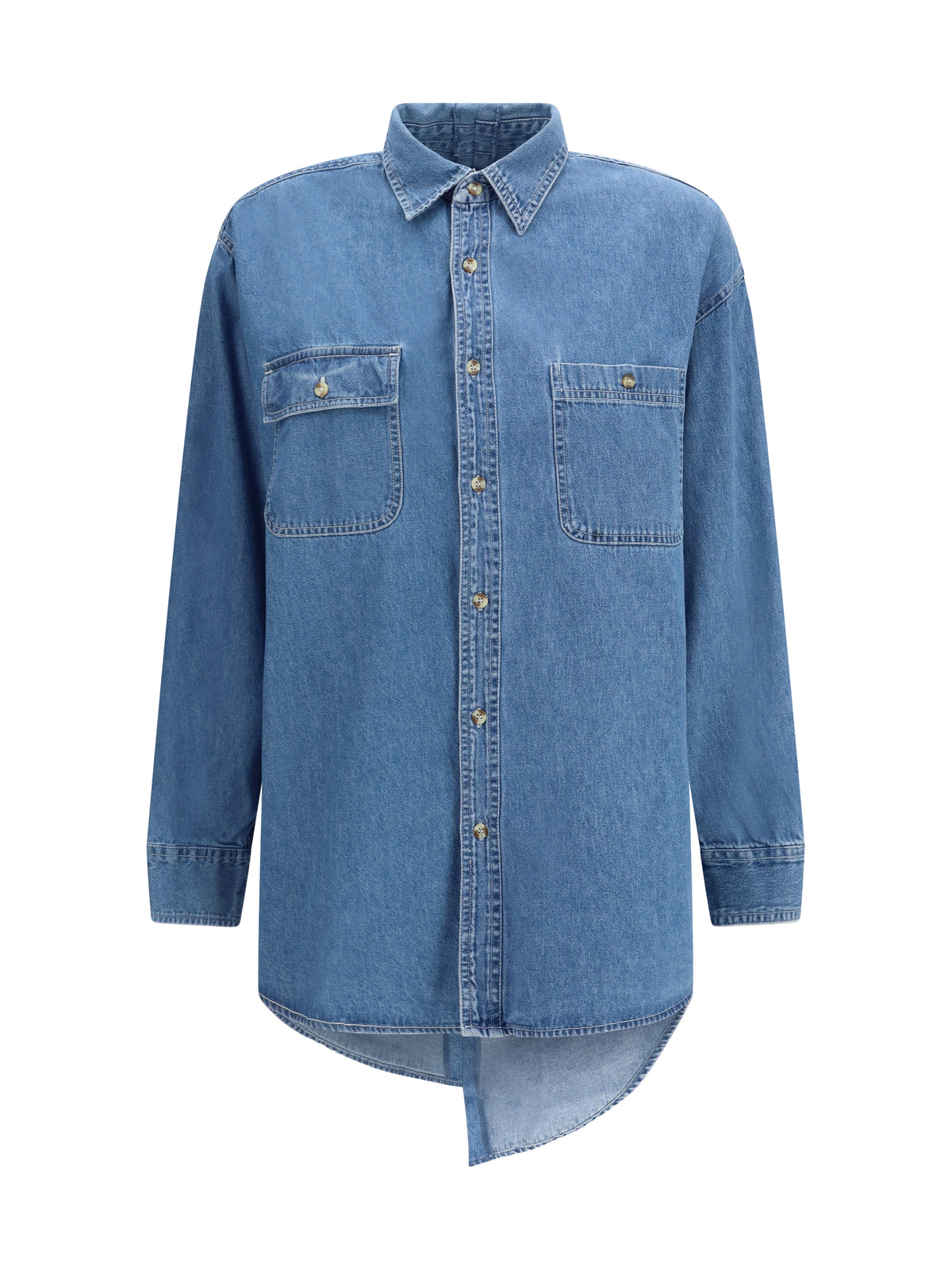 E.L.V. Denim Denim Shirt - Mid Blue