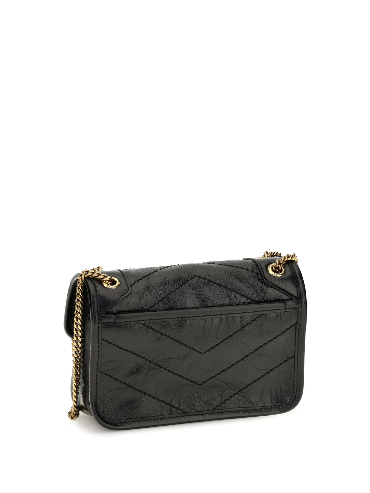Saint Laurent Mini Niki leather Shoulder Bag - Black