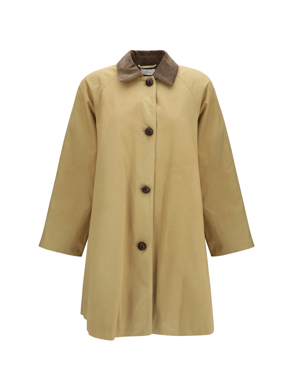 The Row Ina cotton gabardine Coat - Tobacco
