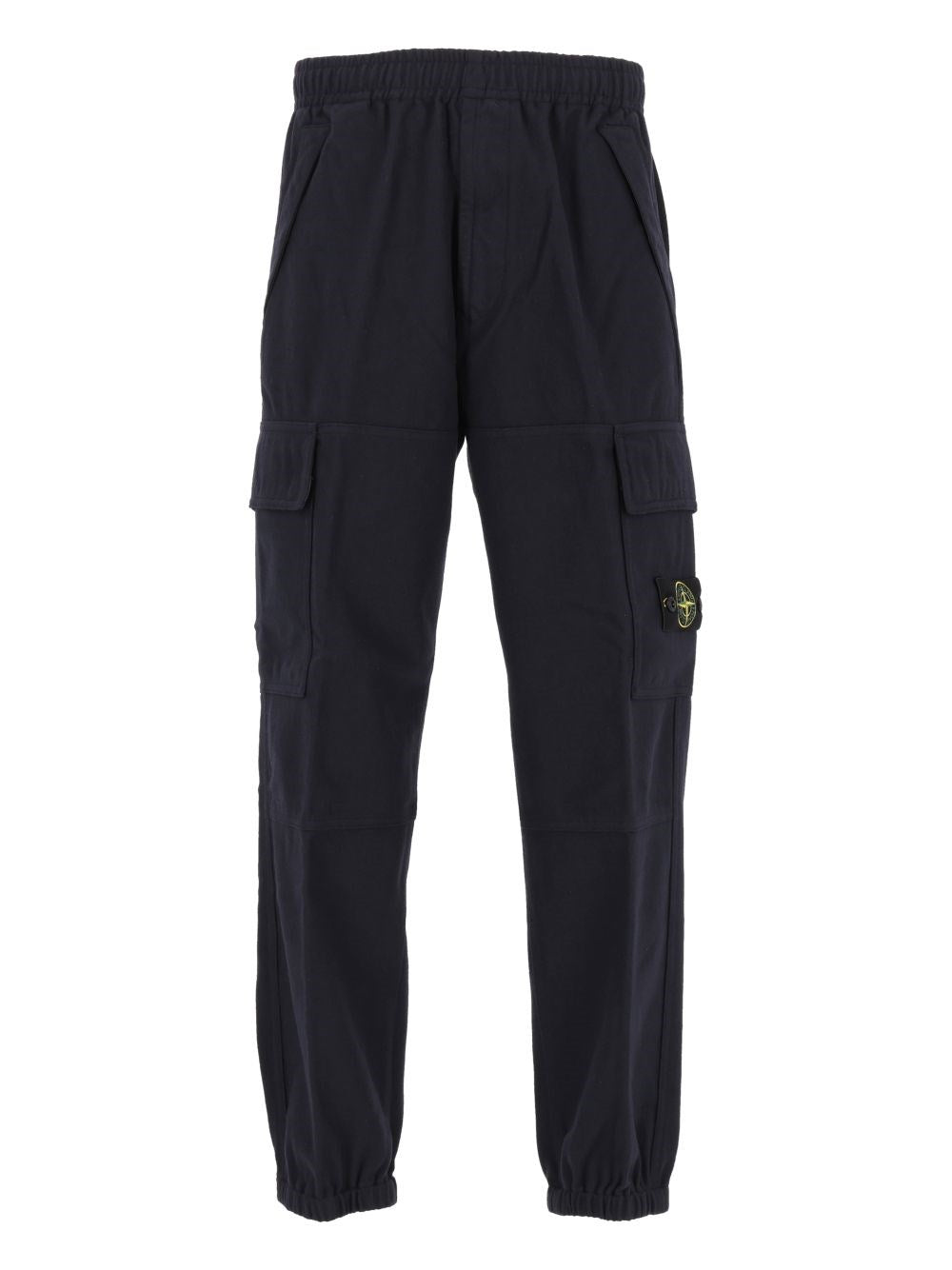 Stone Island Wool And Nylon Flannel Joggers - Blue