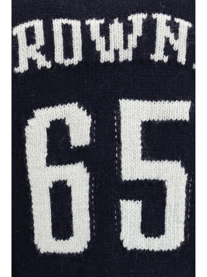 Thom Browne Browne 65 Hooded jersey Cardigan - Navy