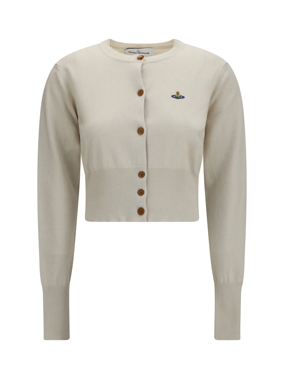 Vivienne Westwood Bea crop Cardigan - Dove White