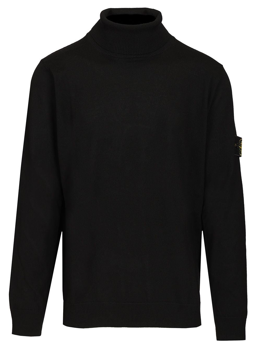 Stone Island Turtleneck Sweater - Black