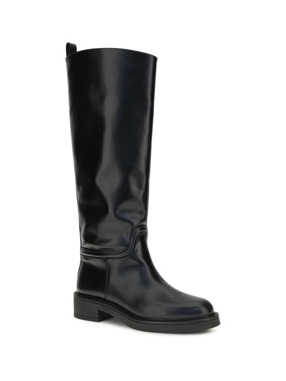 Stuart Weitzman Celia leather Boots - Black