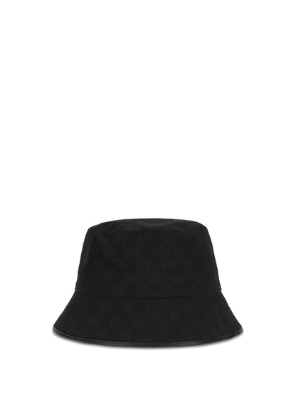 Gucci GG cotton canvas Bucket Hat - Black/Black