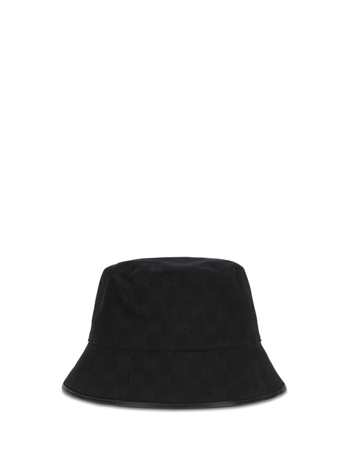 Gucci GG cotton canvas Bucket Hat - Black/Black