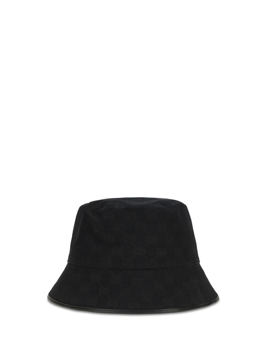 Gucci GG cotton canvas Bucket Hat - Black/Black