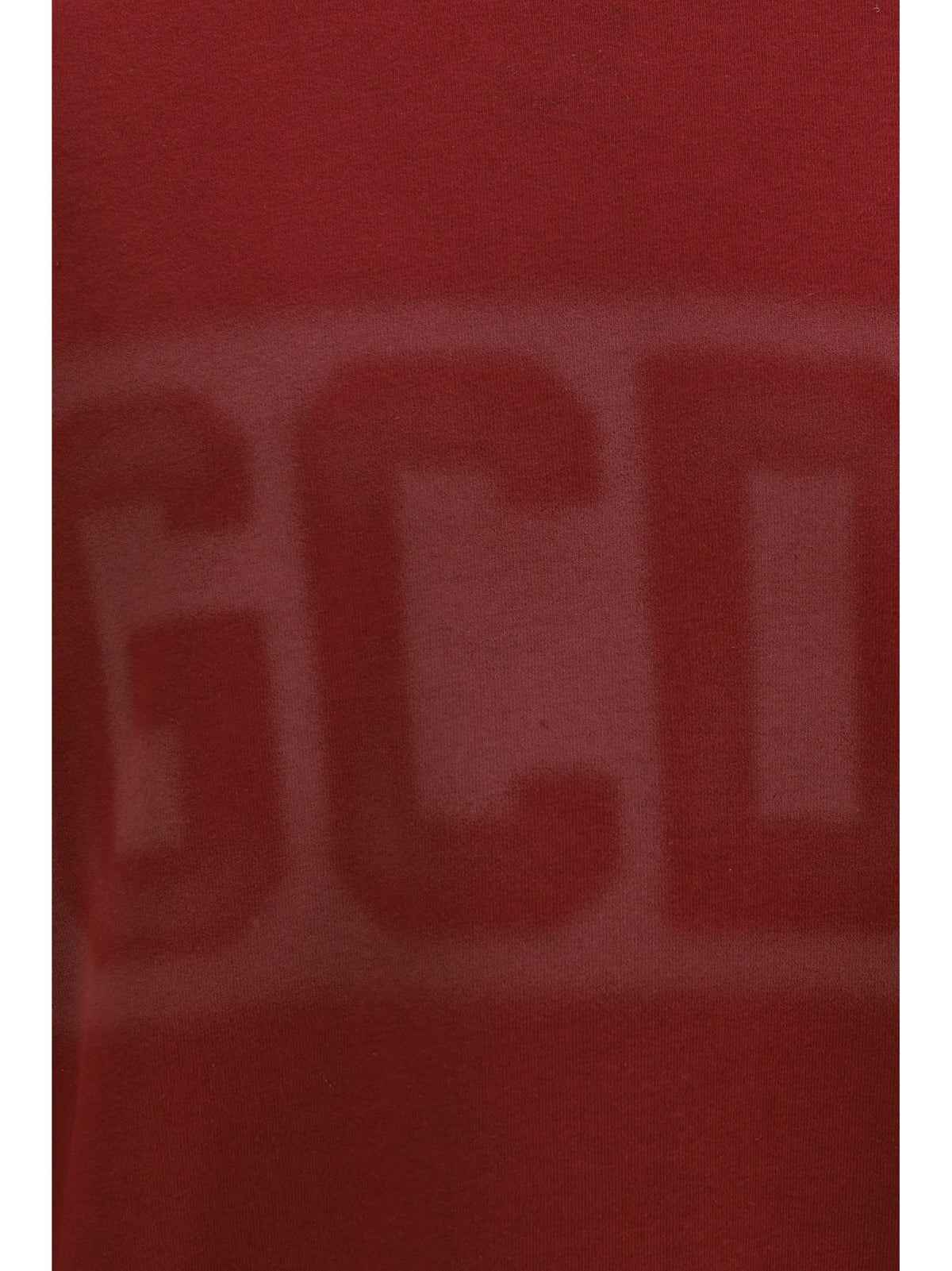 GCDS Logo Spray crewneck Sweatshirt - Tawny Port/Grey