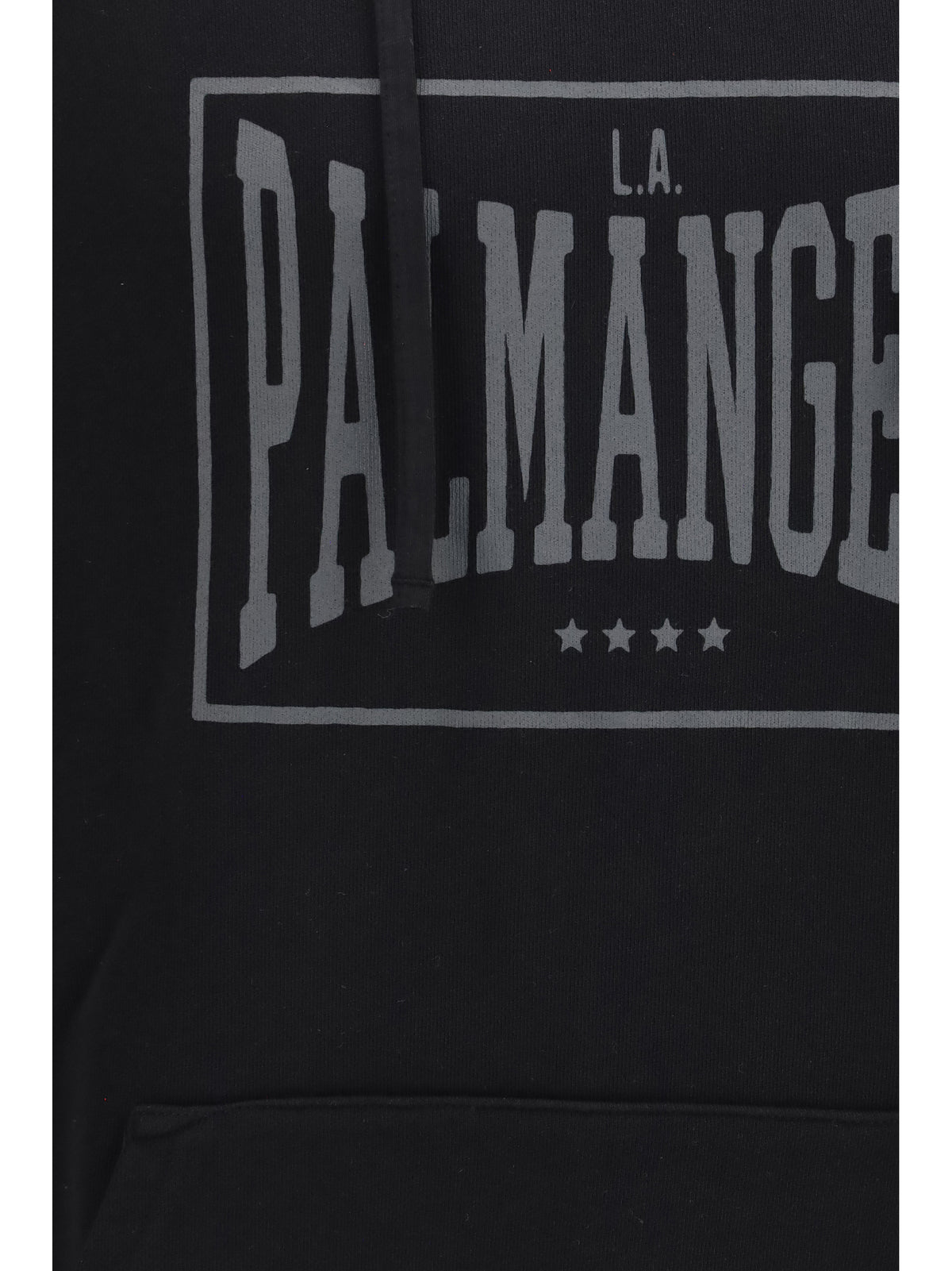 Palm Angels Vintage Box Logo Hoodie - Black-Grey
