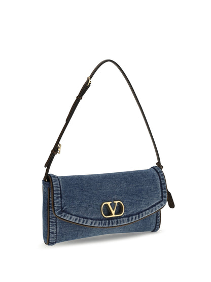 VALENTINO GARAVANI DeVain small Shoulder Bag in denim