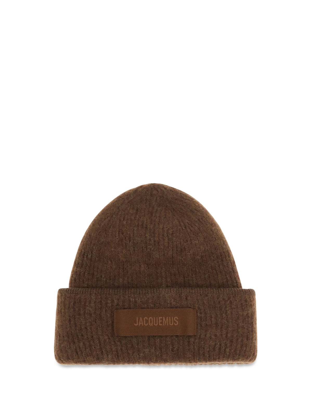 Jacquemus Gros Grain Ribbed Beanie - Brown