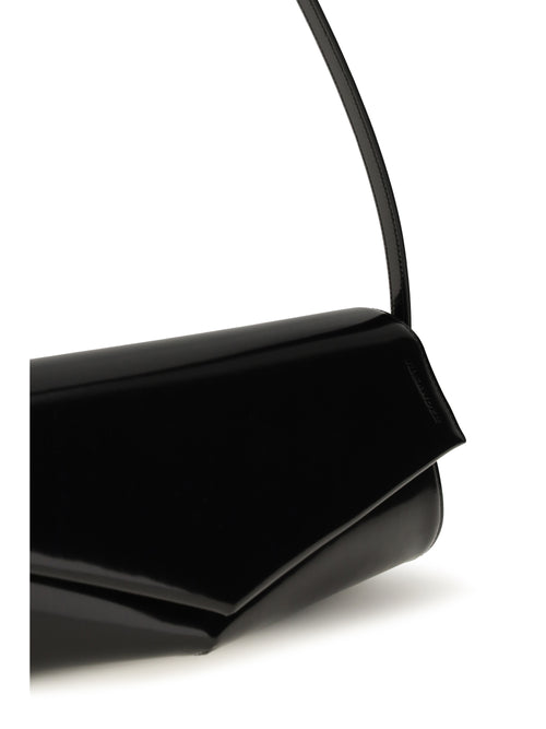 Jil Sander Kante leather Shoulder Bag - Black