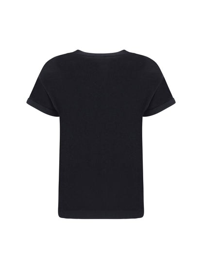 BRUNELLO CUCINELLI Cashmere glitter T-shirt