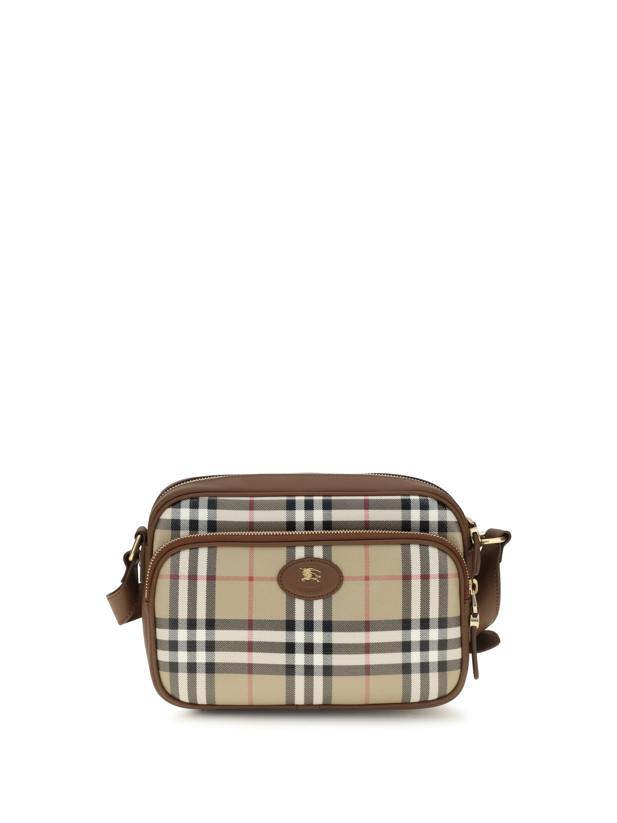 Burberry Check front pocket Shoulder Bag - Archive Beige