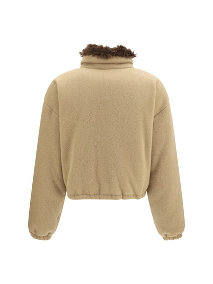 Miu Miu Fleece down Jacket - Camel